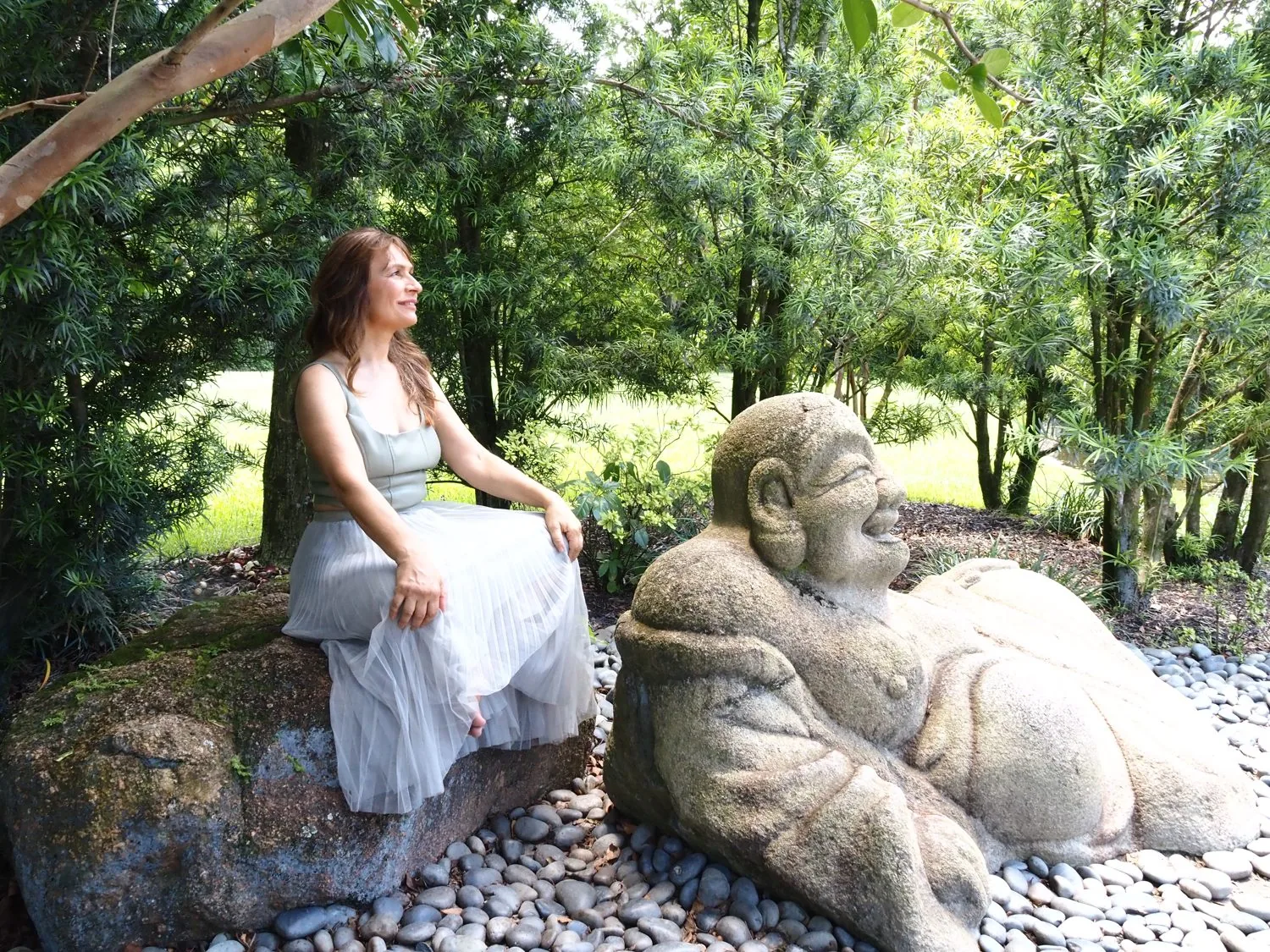 Coach Lil in a quiet outdoor moment, Body Wisdom online course